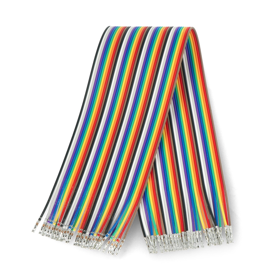 Przewody połączeniowe żeńsko-żeńskie bez końcówek 30cm - 40szt.